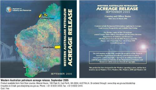 Western Australia petroleum acreage release, September 2005