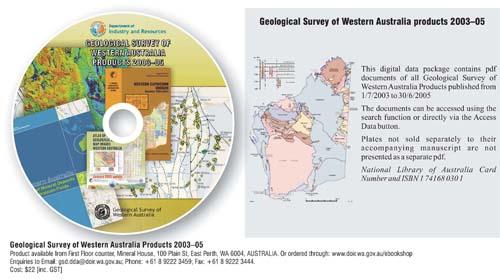 Geological Survey of Western Australia products 2003 - 05