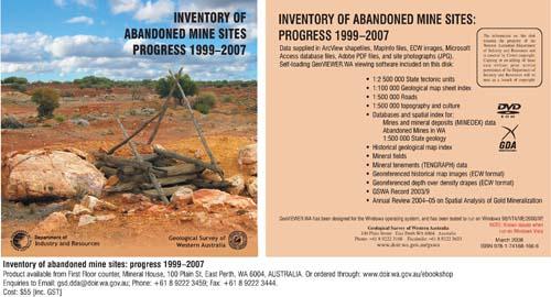 Inventory of abandoned mine sites: progress 1999 - 2007