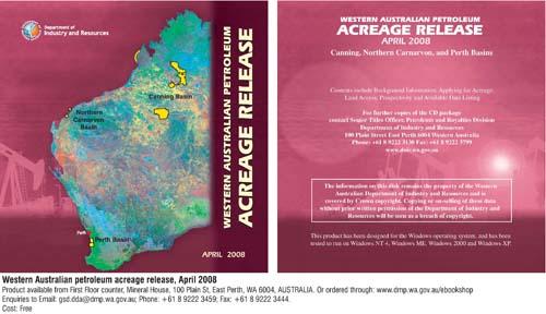 Western Australian petroleum acreage release, April 2008