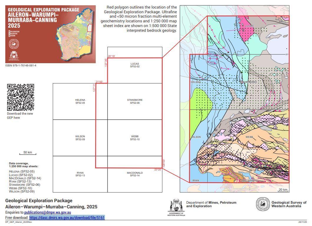 Aileron–Warumpi–Murraba–Canning Geological Exploration Package