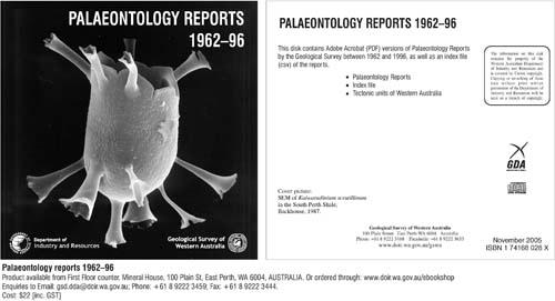 GSWA Palaeontology Reports 1962 - 1996