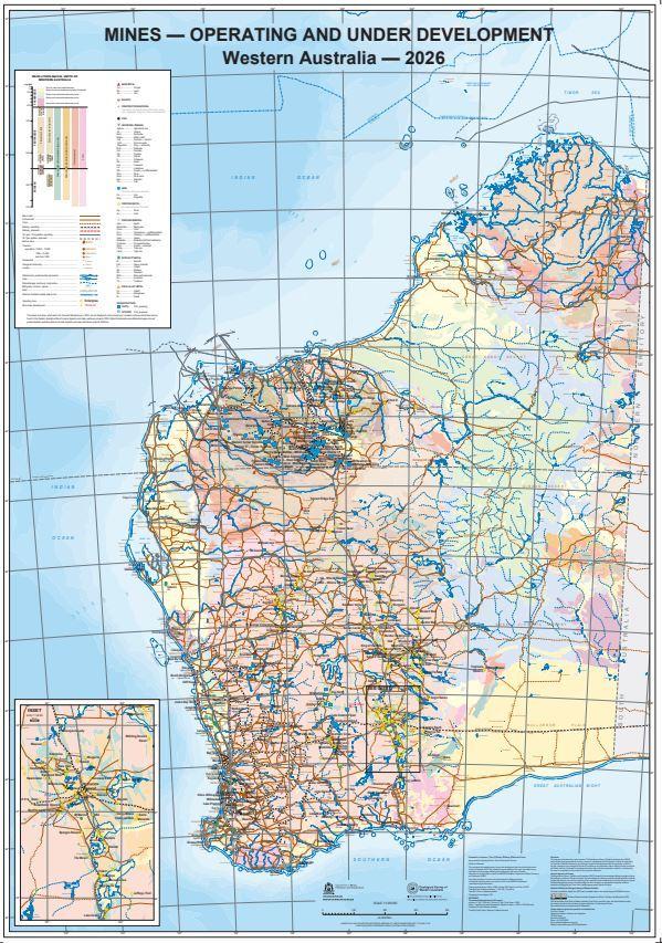 Mines - operating and under development, Western Australia - 2026