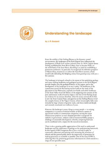 Understanding the landscape