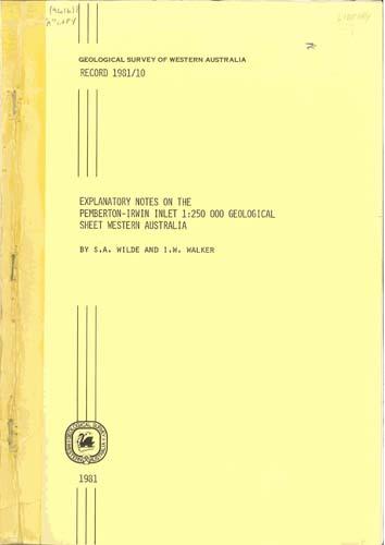 Explanatory notes on the Pemberton - Irwin Inlet 1:250 000 geological ...