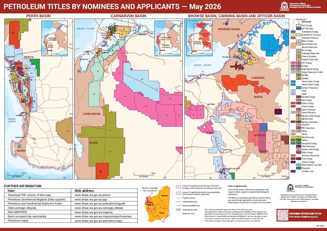 Petroleum Titles by Nominees and Applicants