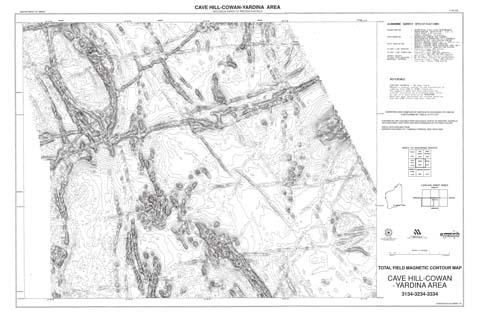 Eastern Goldfields total magnetic intensity contour maps