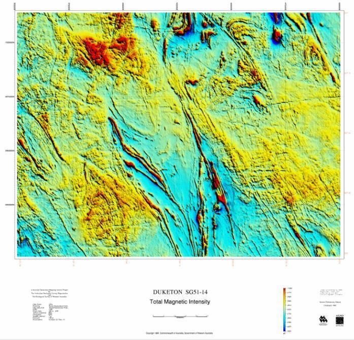 DUKETON WA Sheet SG 51 14 Total Magnetic Intensity