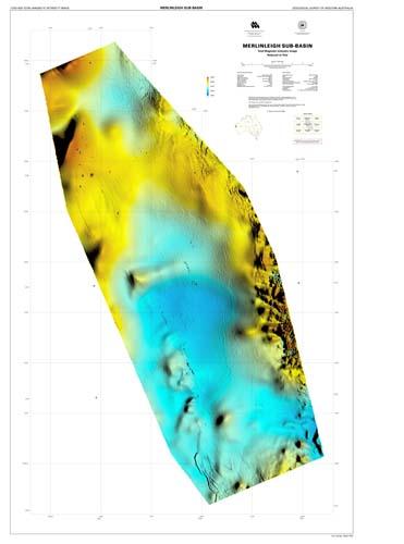 Merlinleigh Sub-basin, total magnetic intensity image, reduced to pole