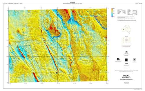 WILUNA, WA sheet SG 51-9, total magnetic intensity
