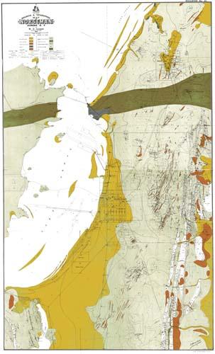 Geological and topographical map of Norseman, Dundas Gold Field