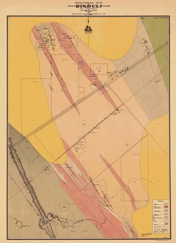 Geological map of Binduli, E Coolgardie Goldfield