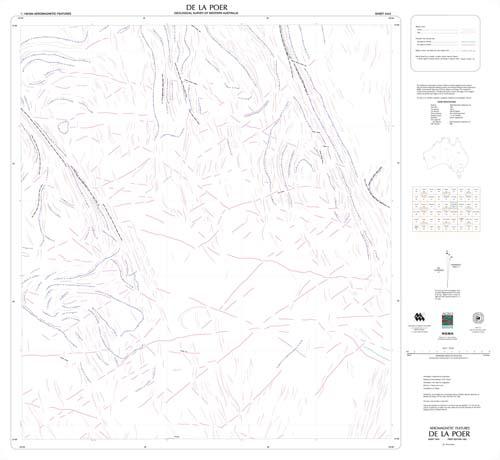 DE LA POER, WA sheet 3443, aeromagnetic features