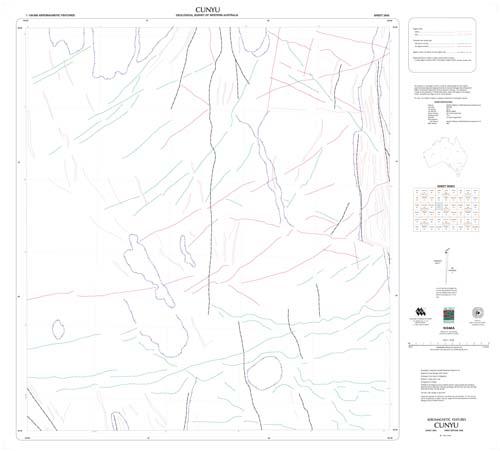 CUNYU, WA sheet 2945, aeromagnetic features