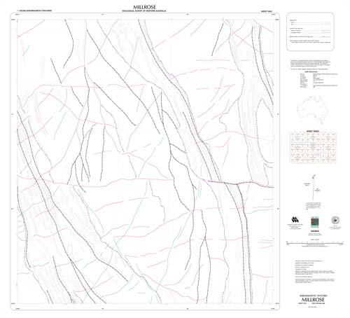 MILLROSE, WA sheet 3045, aeromagnetic features