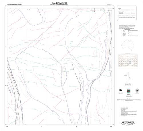SANDALWOOD, WA sheet 3144, aeromagnetic features