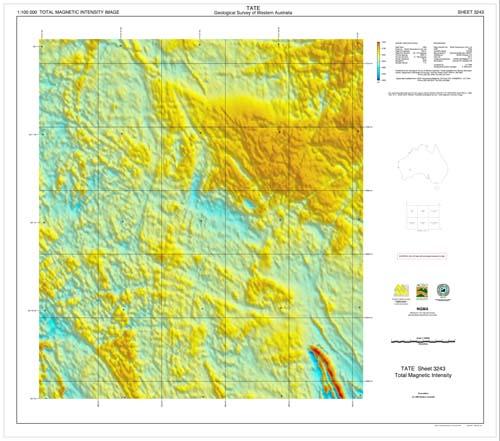 TATE, WA sheet 3243, total magnetic intensity