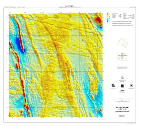 MOUNT KEITH, WA sheet 3043, total magnetic intensity