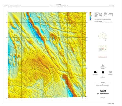 WILUNA, WA sheet 2944, total magnetic intensity