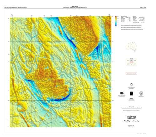 MILLROSE, WA sheet 3045, total magnetic intensity