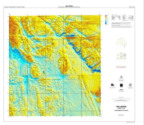 BALLIMORE, WA sheet 3145, total magnetic intensity