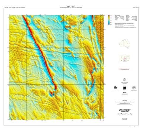 LAKE VIOLET, WA sheet 3044, total magnetic intensity