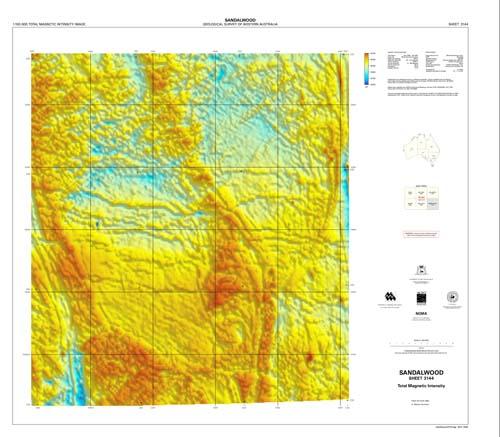 SANDALWOOD, WA sheet 3144, total magnetic intensity