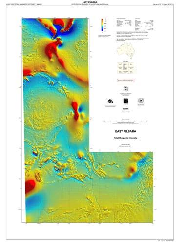 East Pilbara, total magnetic intensity